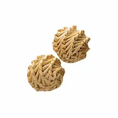 KONG - Naturals Straw Ball Juguete Gato, Pack x 2