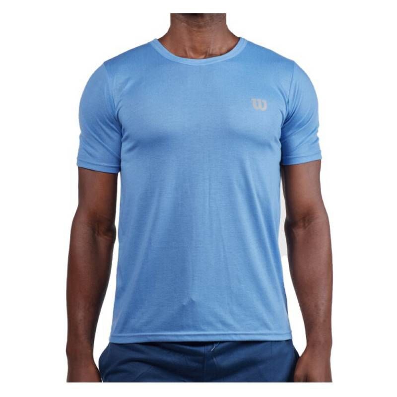 WILSON - Polera Wilson Polyspun Tenis Padel Celeste