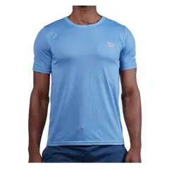 WILSON - Polera Polyspun Tenis Padel Celeste