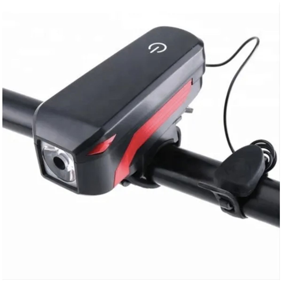 GENERICO - Luz Bicicleta Táctil Con Pito 350 Lúmenes Bk