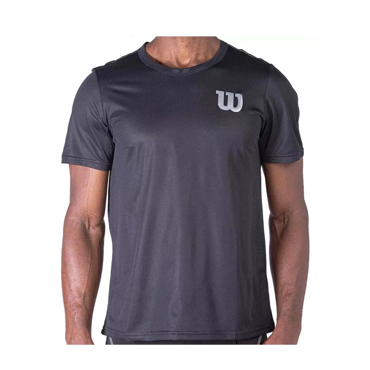WILSON - Polera Wilson Calada Tenis Padel Negro