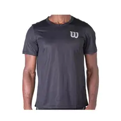 WILSON - Polera Calada Tenis Padel Negro