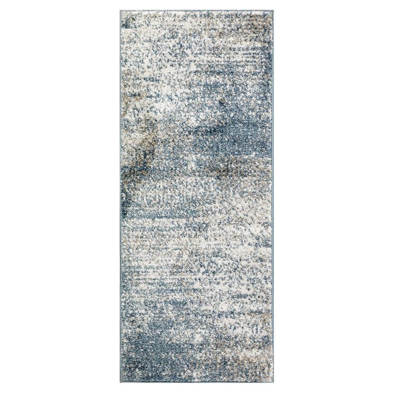 MODA ALFOMBRAS - Alfombra Pasillo Florida Azul 50 x 91 Cm