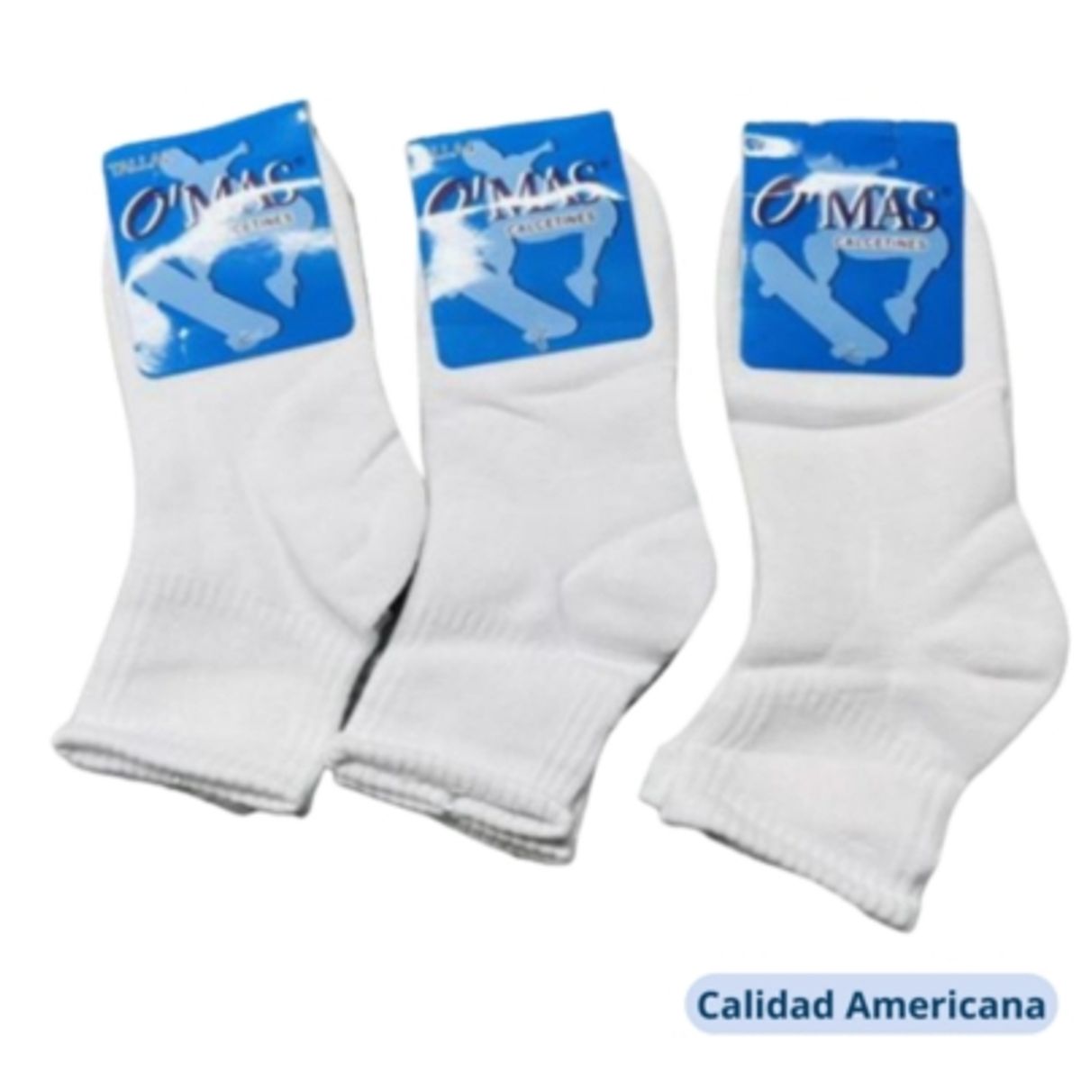 UTILISIMO - Pack 5 Calcetines de Niño Con Malla Color Blanco Deporte y Escolar