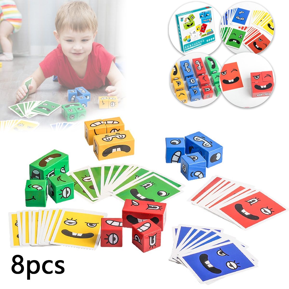 EDWINAYY - Puzzle De Caras De Expresiones Faciales