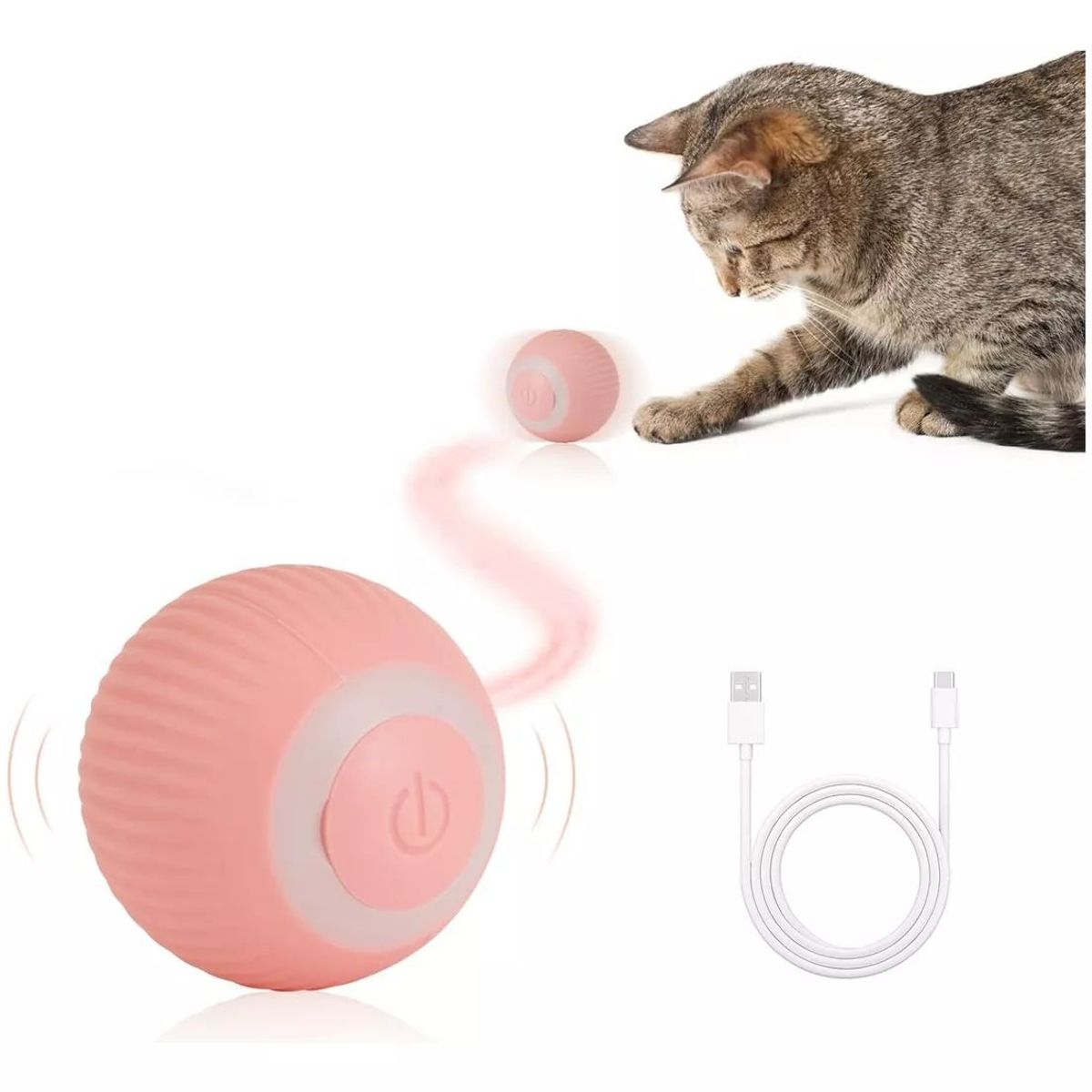 KUANGYE - Pelota Inteligente Para Gatos Juguete Interactivo Automático