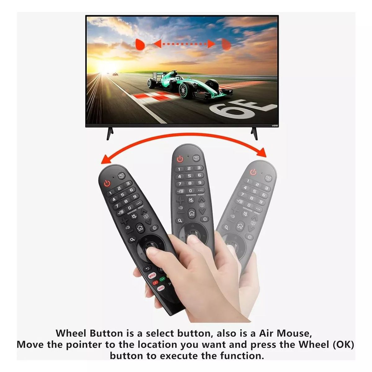 KUANGYE - Control Remoto Smart Tv Para LG Del Tele An-mr600