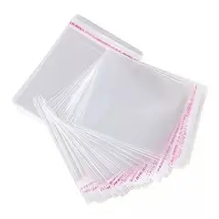 KUANGYE - Bolsa Tipo Celofán Cierre Con Adhesivo 8x12 Cms 1000 Unds