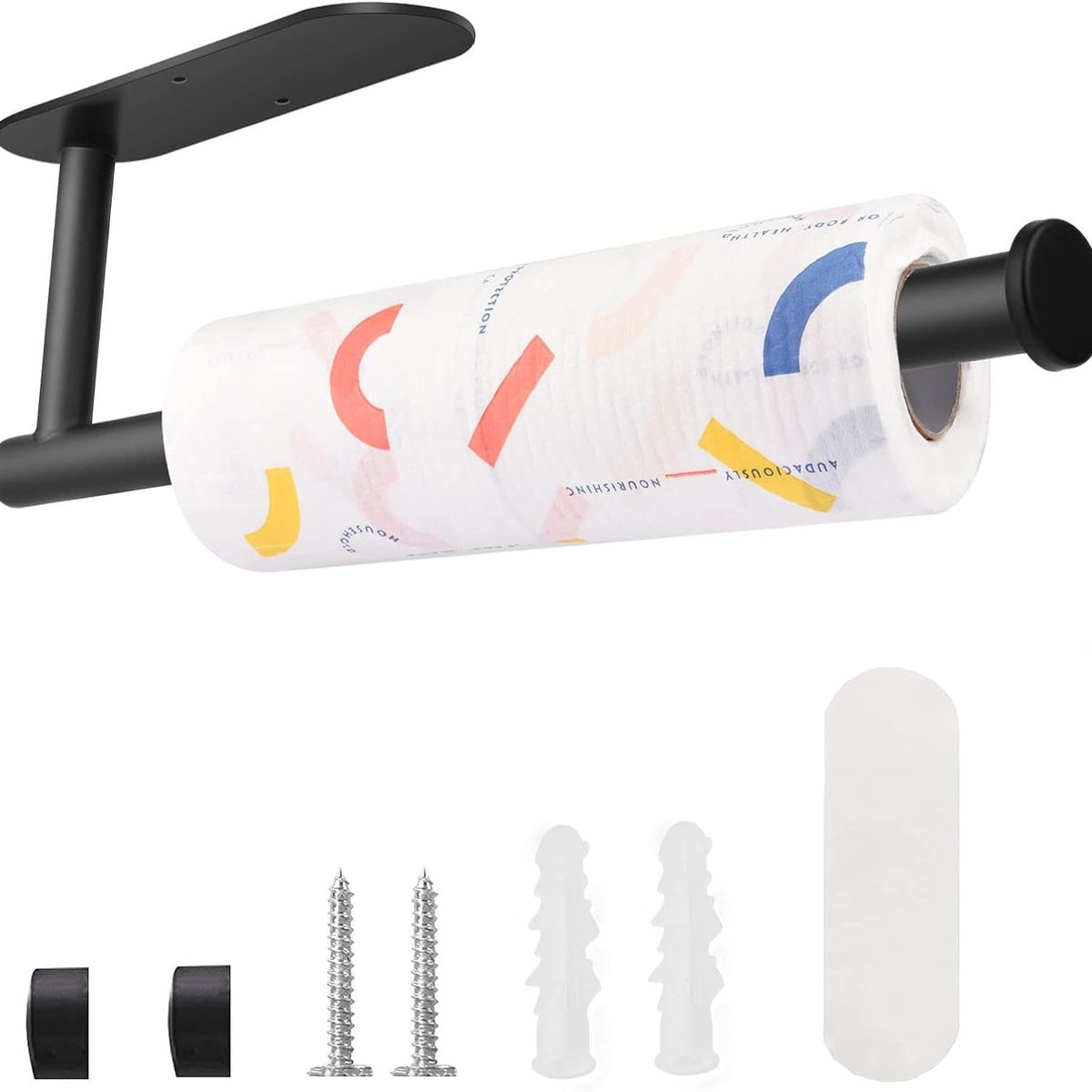 KUANGYE - Porta Confort Papel Higiénico Acero Inoxidable Negro Mate