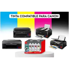 MALIK - Papel Adhesivo 135gm 100 hojas + 4 Litros para Canon G4110