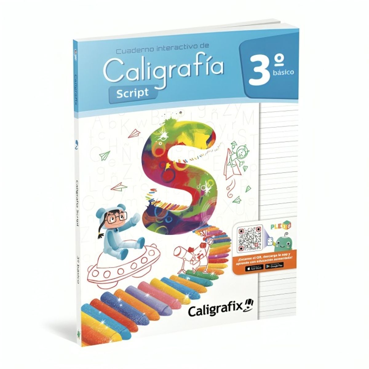 TOP10BOOKS - TEXTO Caligrafia Script 3º Basico - Interactivo - Editorial Caligrafix