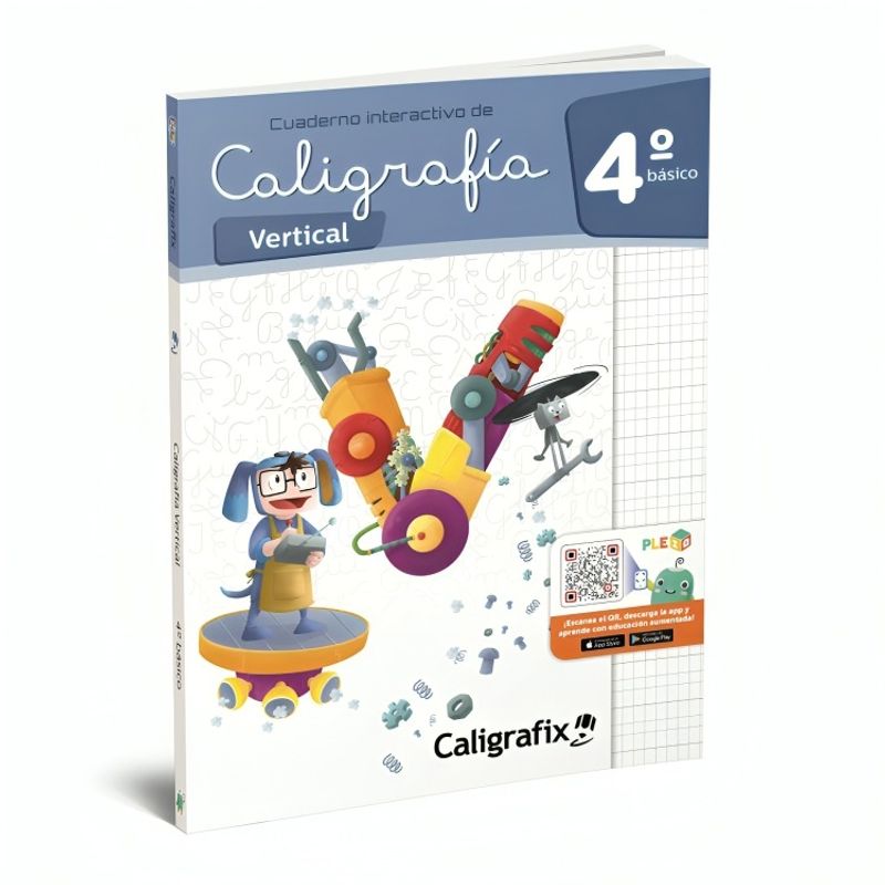 TOP10BOOKS - TEXTO CALIGRAFIA VERTICAL 4º BASICO - INTERACTIVO / EDITORIAL CALIGRAFIX /