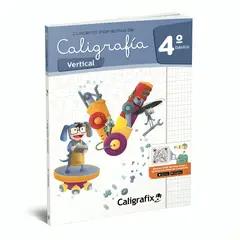 TOP10BOOKS - TEXTO CALIGRAFIA VERTICAL 4º BASICO - INTERACTIVO / EDITORIAL CALIGRAFIX /
