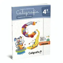 TOP10BOOKS - TEXTO CALIGRAFIA EN CUADRICULA 4º BASICO - INTERACTIVO / EDITORIAL CALIGRAFIX /