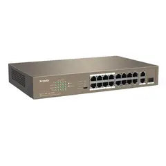 TENDA - SWITCH TENDA TEF1118P-16-150W 16P 2GE 1SFP POE GIGA