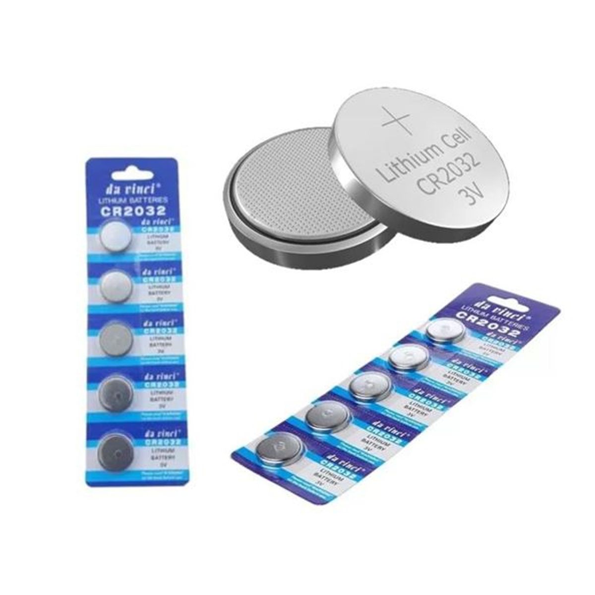 GENERICO - Pack 5 Pila Botón Litio Cr2032 3v Batería 220 Mah