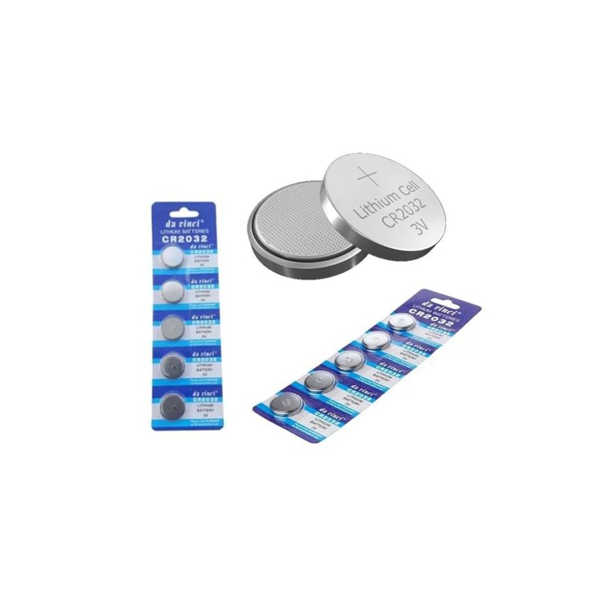 GENERICO - Pack 5 Pila Botón Litio Cr2032 3v Batería 220 Mah