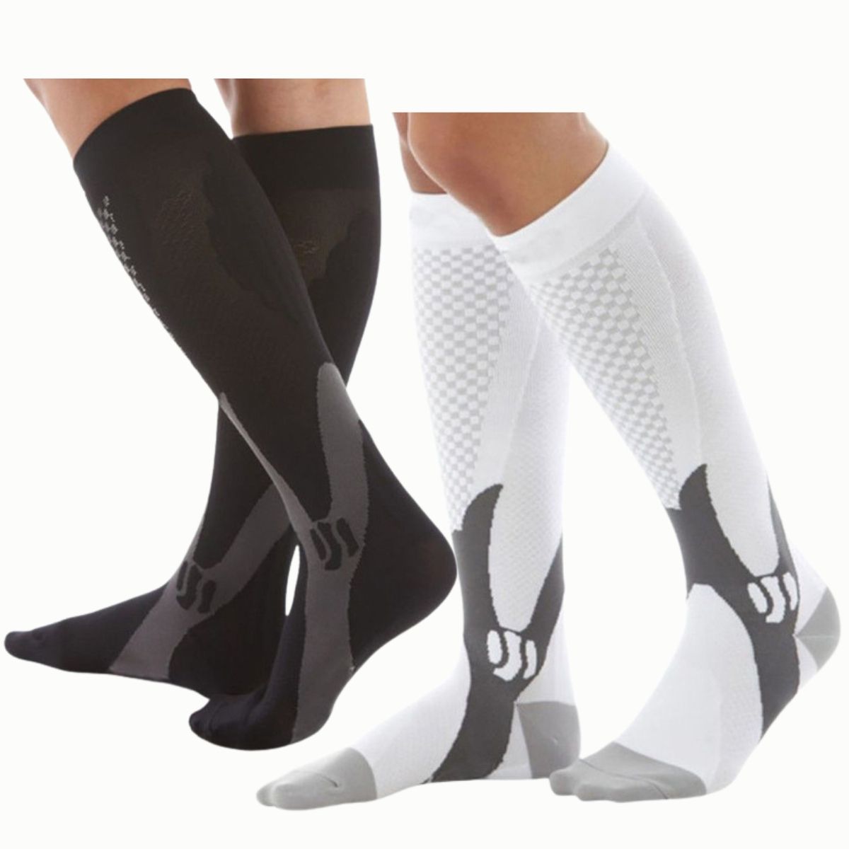 LOOK SHOP - Pack 2 Pares Medias Compresión Larga. Calceta Varices. Color 730