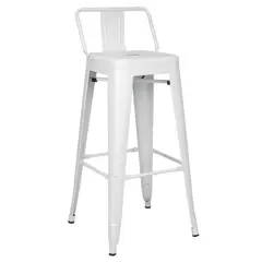 GENERICO - Pack 4 Taburete Tolix 66cm Blanco