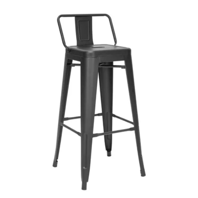 GENERICO - Pack 6 Taburetes Tolix 66 cm Negro