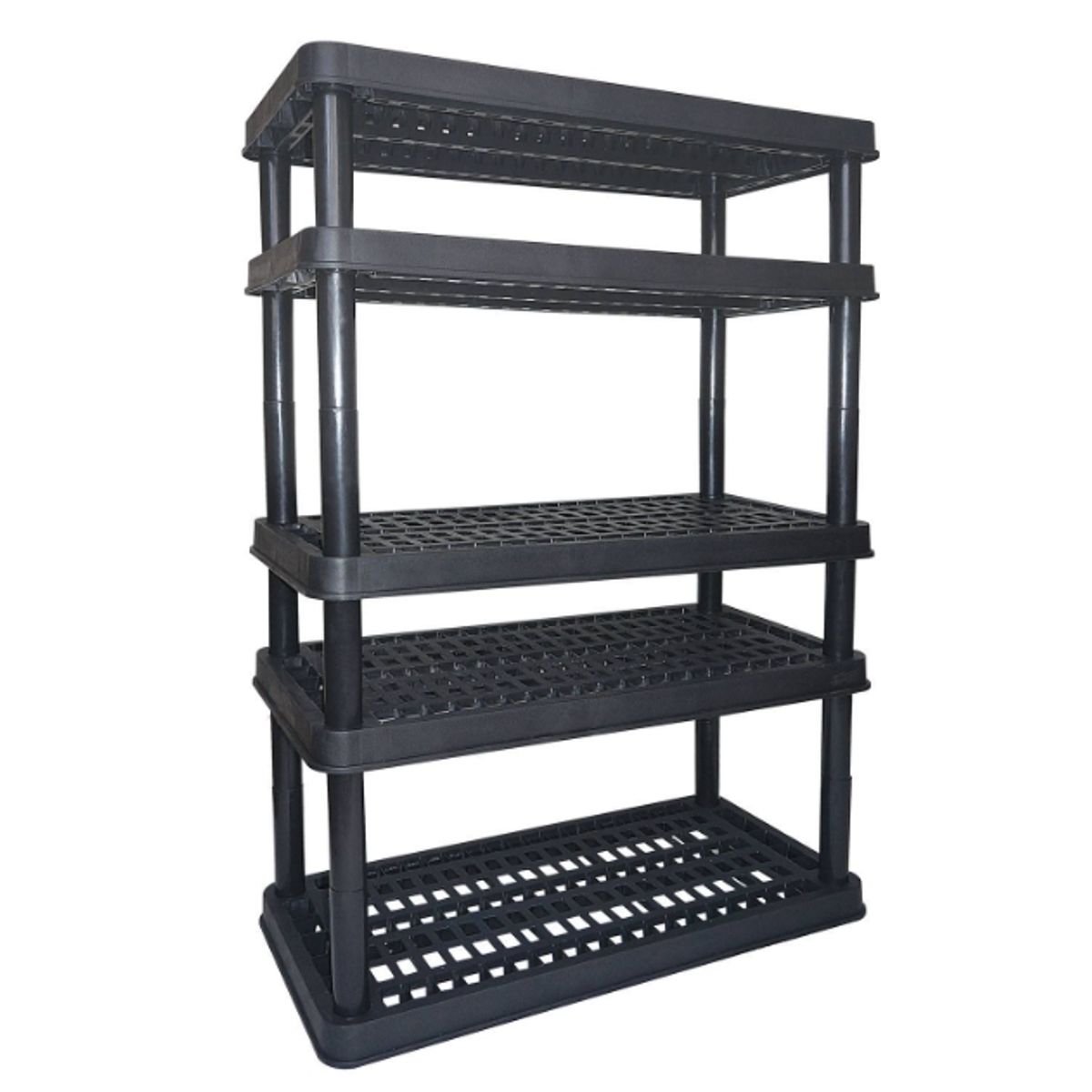 BE DESIGN - ESTANTE MODULAR PLASTICO SUPER 5 NÍVELES NEGRO