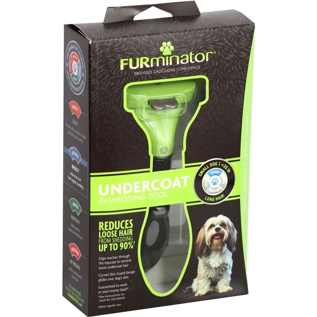 FURMINATOR - Cepillo Furminator Para Perro Pequeño de Pelo Largo