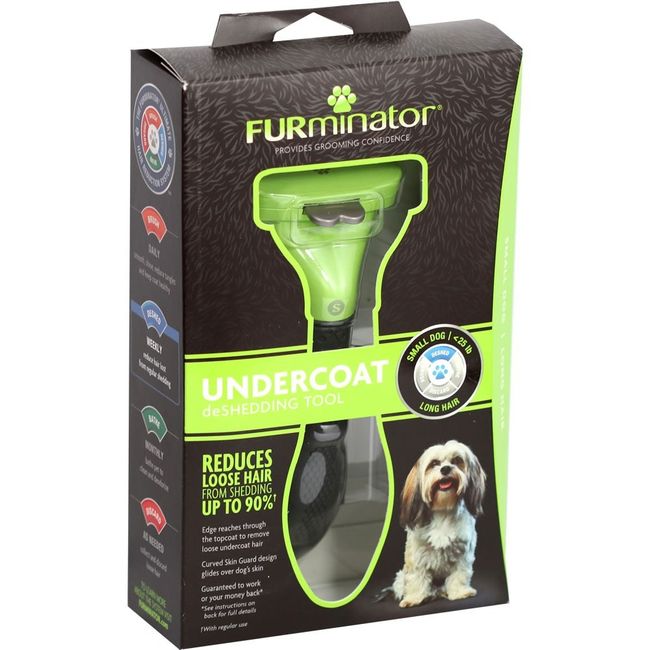 FURMINATOR - Cepillo Furminator Para Perro Pequeño de Pelo Largo