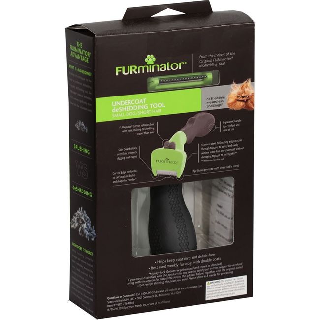 FURMINATOR - Cepillo Furminator Para Perro Pequeño de Pelo Largo