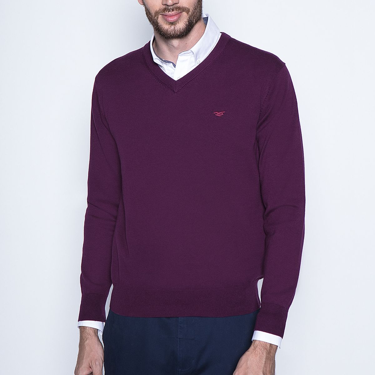 FEROUCH - Sweater Smart Casual L/S Rojo Ferouch