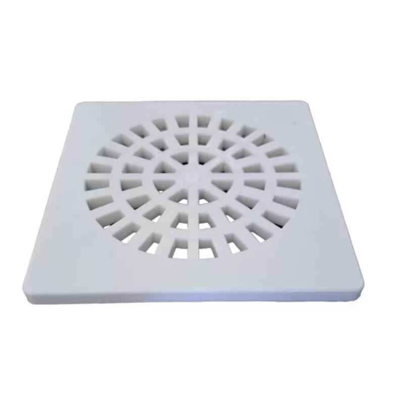 GENERICO - Rejilla Pileta Desague Plastica Cuadrada Para Piso 13x13