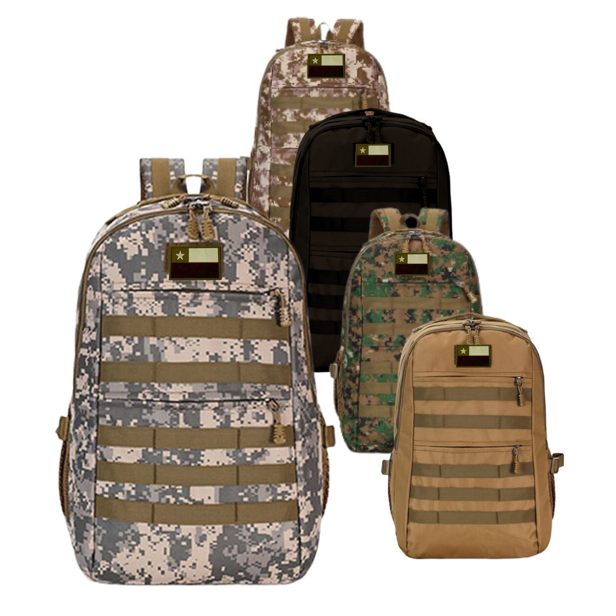 GENERICO - Mochila Militar Gran Capacidad 35l Tipo Beige