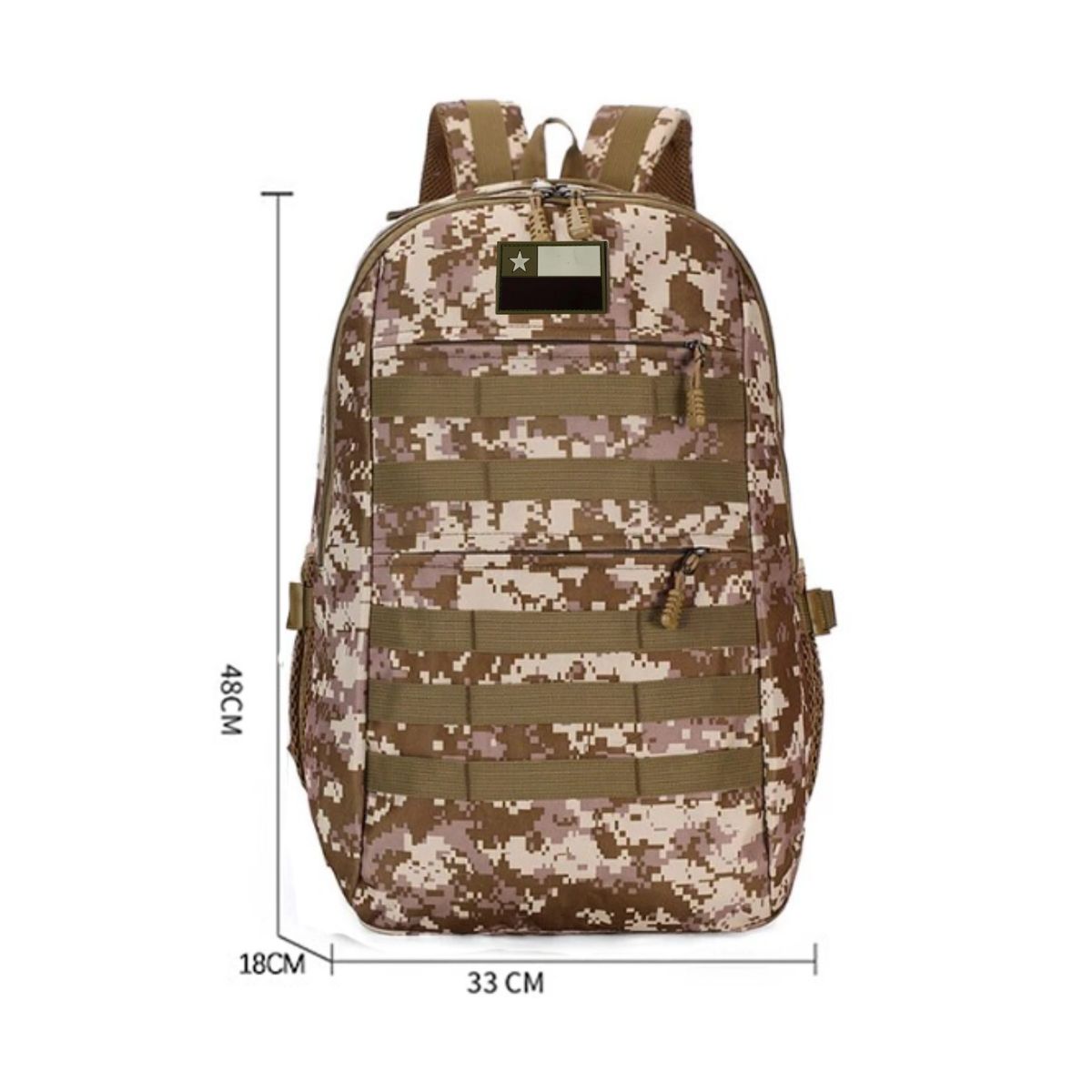GENERICO - Mochila Militar Gran Capacidad 35l Tipo Caqui