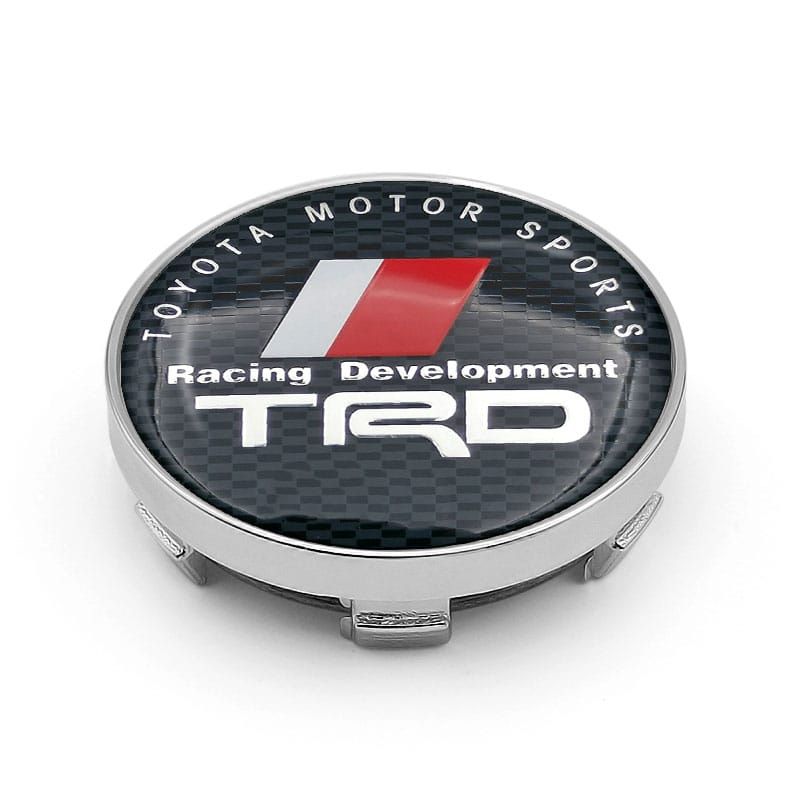 GENERICO - Tapa centro Llantas auto 56mm universal TRD carbono