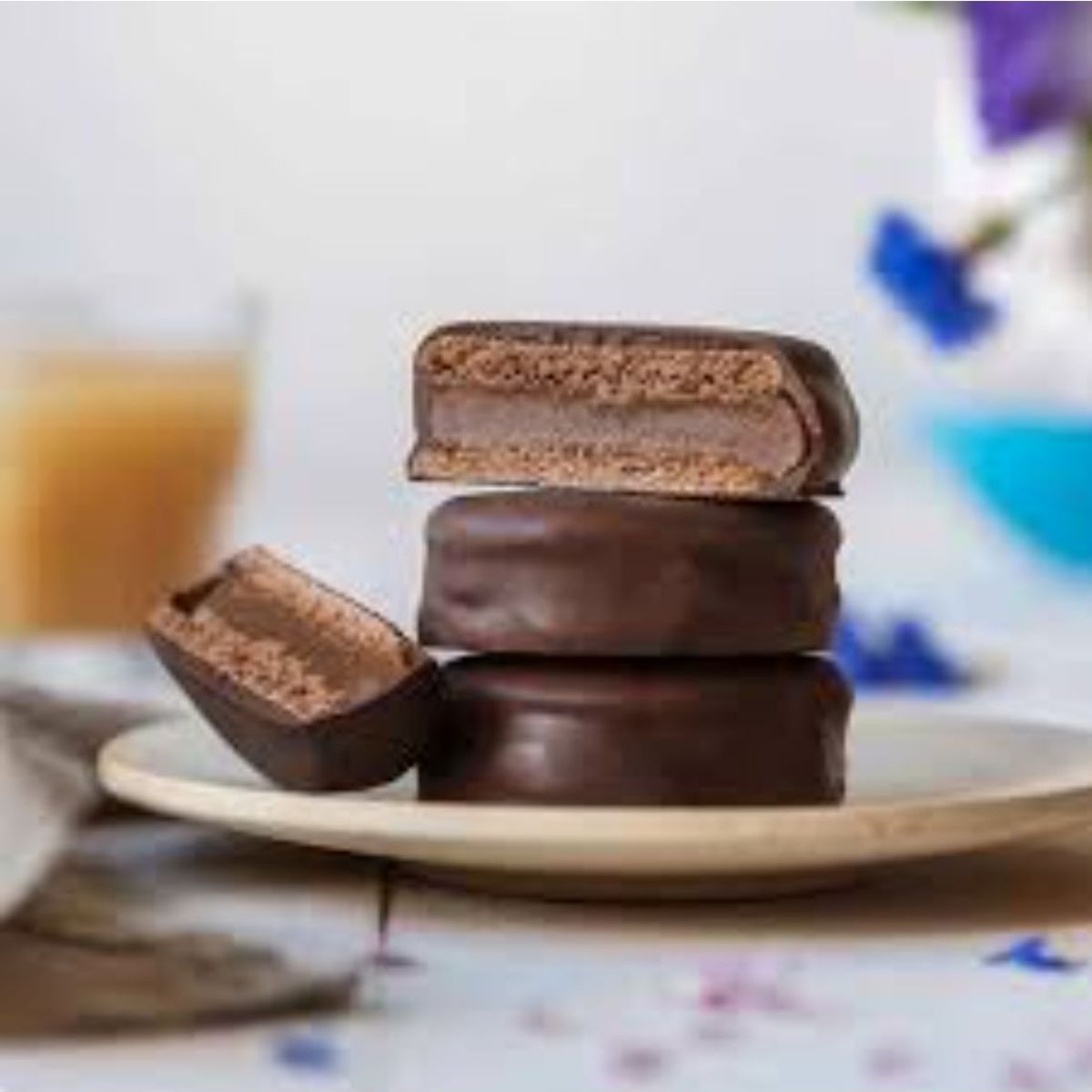 ENTRELAGOS - Alfajor Artesanal Manjar Bitter Entrelagos 24x40 gr.