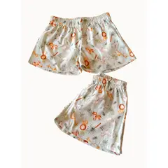 FAMBYPJ - Short de Pijama Infantil Animalitos
