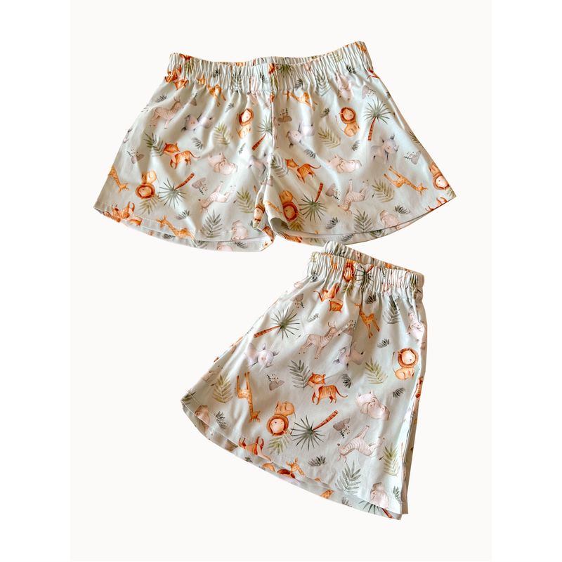 FAMBYPJ - Short de Pijama Infantil Animalitos
