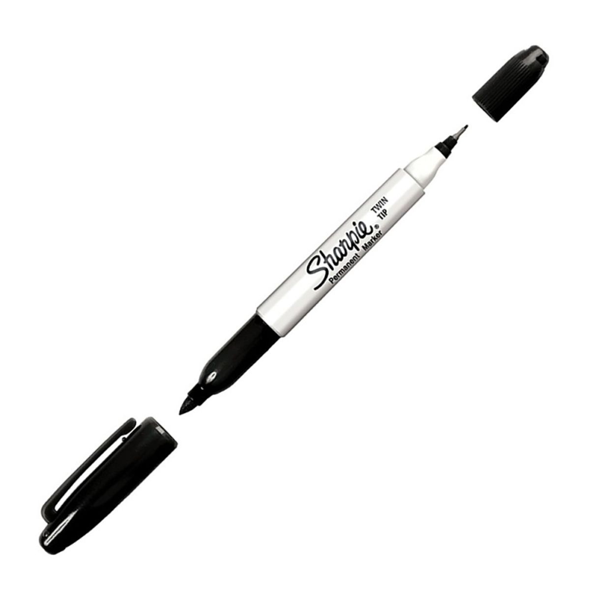 SHARPIE - Marcador Sharpie Permanente Doble Punta Negro x12ud
