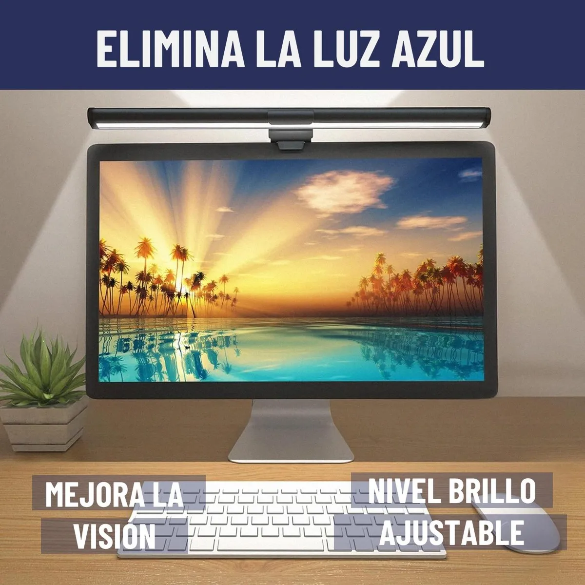 MAXWELL - Barra de Luz Led Monitor Maxwell Lampara Escritorio Notebook
