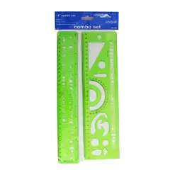 GENERICO - Set Geometría Verde 30 Cm