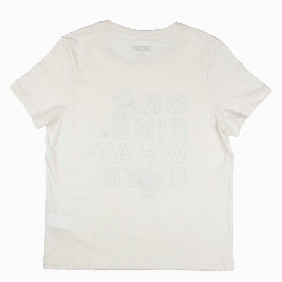 SNOOPY - Polera Mujer OK Fine Beige Snoopy