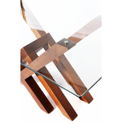 Imagen 2 del producto Mesa Comedor Mérida Rectangular Base Madera y Cubierta Vidrio