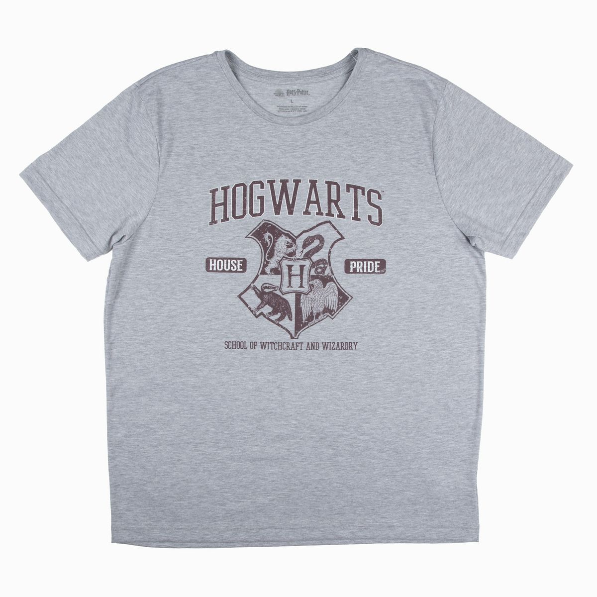 WARNER BROSS - Polera Hombre House Pride Gris Harry Potter