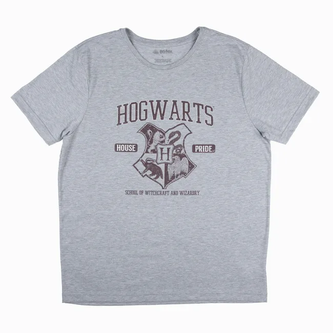 WARNER BROSS - Polera Hombre House Pride Gris Harry Potter
