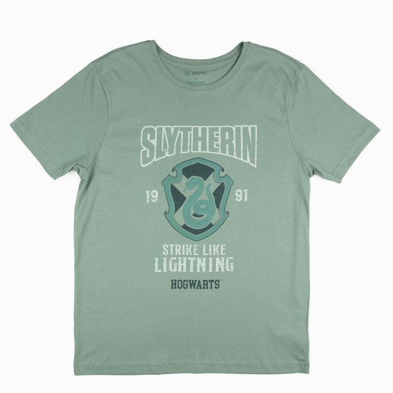 WARNER BROSS - Polera Hombre Slytheryn 1991 Verde Harry Potter