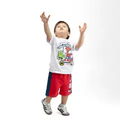 MARVEL - Short Niño Spidey Caras Comics Rojo