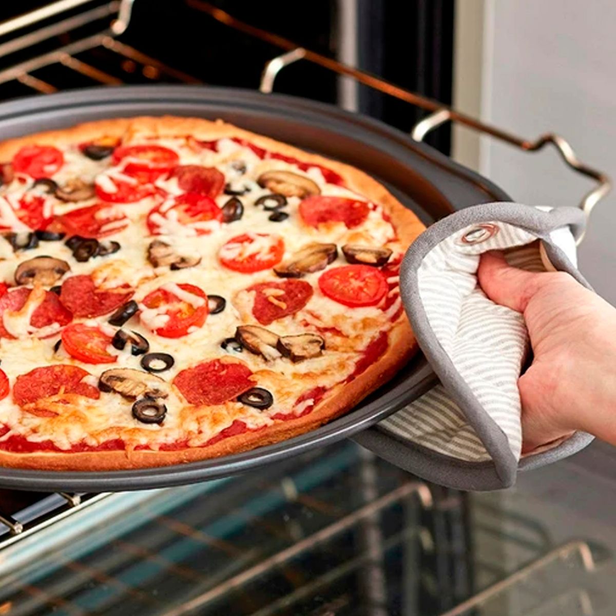 GENERICO - MOLDE PARA PIZZA CRUJIENTE 13 GOODCOOK