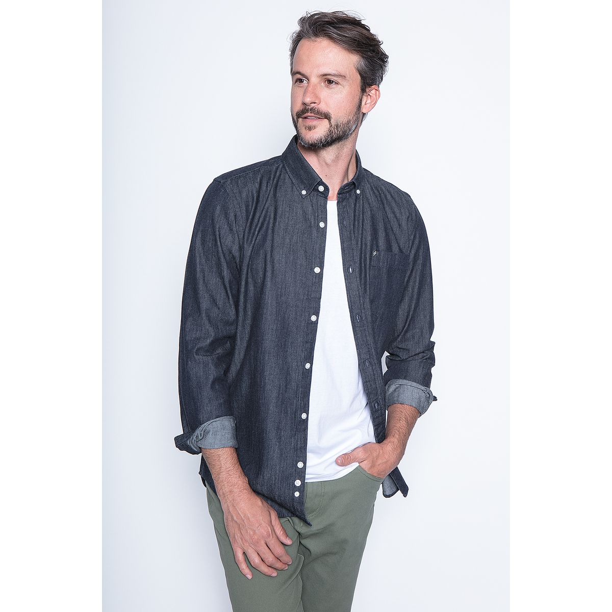 NEW MAN - Camisa Banbury Azul New Man