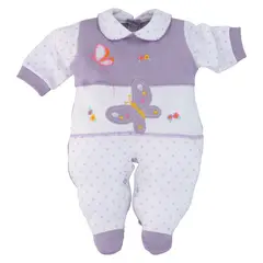 ENCANTO - Enterito Osito bebé Algodón Mariposa Lila