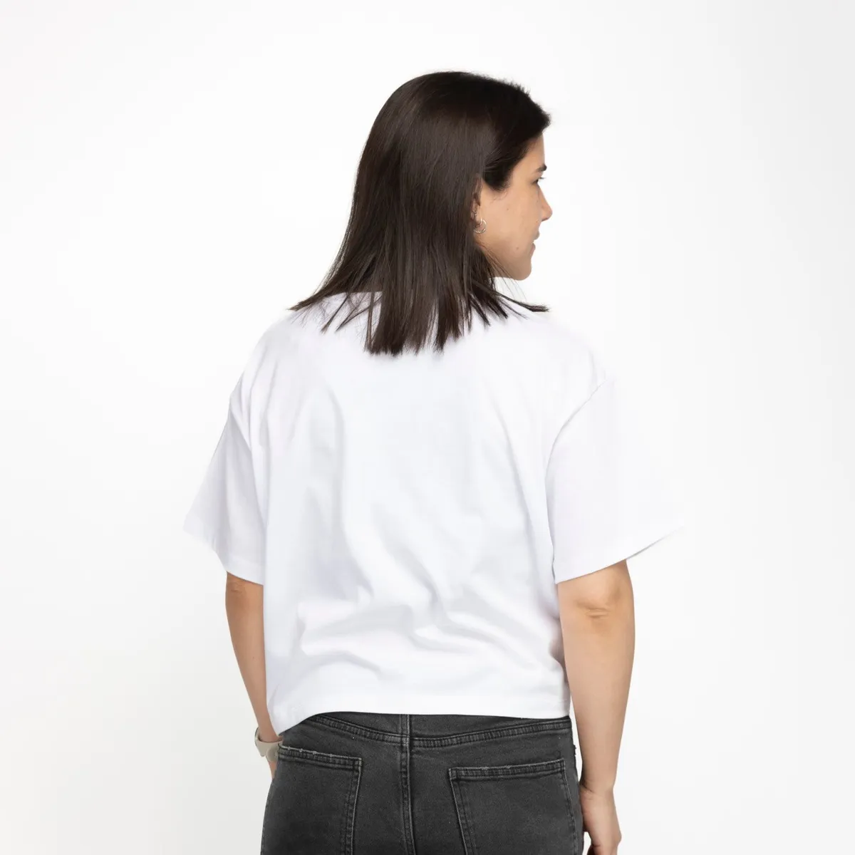 HANNA BARBERA - Polera Manga Corta Mujer Jerry Blanco Tom y Jerry