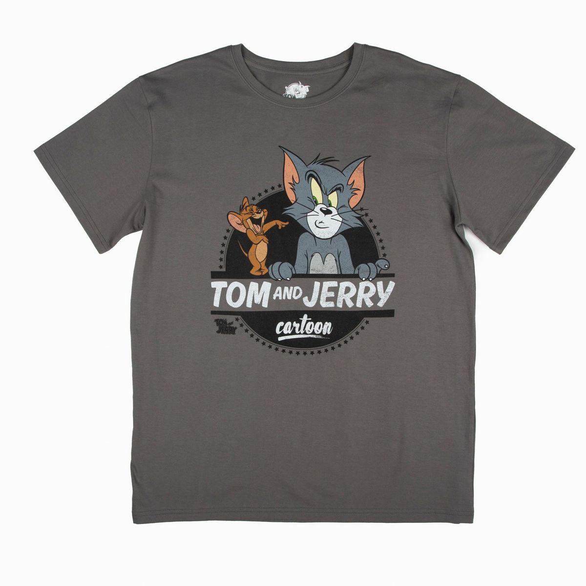 HANNA BARBERA - Polera Manga Corta Hombre Dia de los Enamorados Tom y Jerry